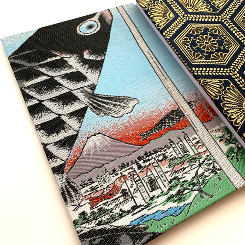 歌川広重「名所江戸百景 水道橋駿河台」手描き鯉のぼり1.5mセット