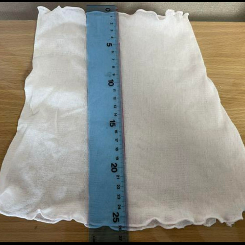 綿100%手染めピンクホワイトレースシングルウェーブ手作りネック  