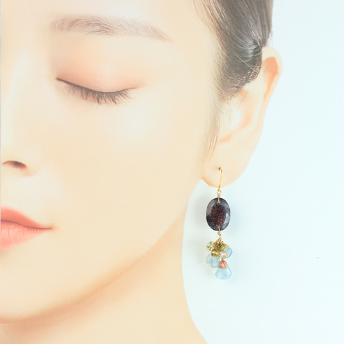 はなぞの様　希少高品質　ブラッドショットアイオライトサンストーン　ハート　握り石 はなぞの様 希少高品質 ブラッドショットアイオライトサン