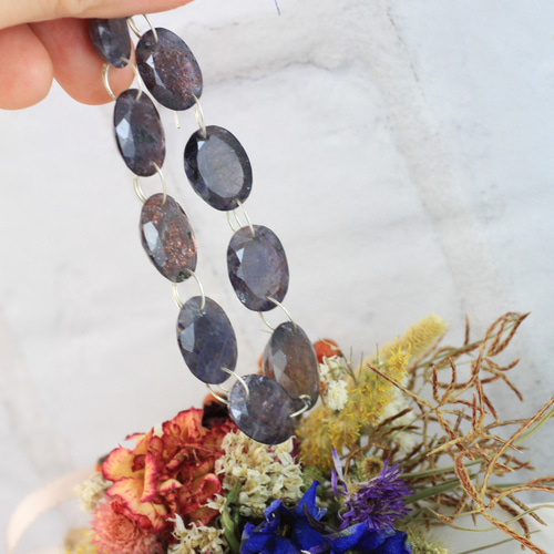 はなぞの様　希少高品質　ブラッドショットアイオライトサンストーン　ハート　握り石 はなぞの様 希少高品質 ブラッドショットアイオライトサン