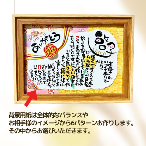 ☆オーダー作品☆2L☆誕生日お祝い 手描きお名前入りメッセージ