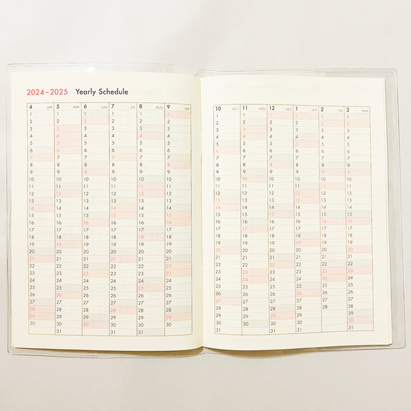 4月始まり 2024年 手毬海馬 スケジュール手帳 イラストカバー2枚 栞付き B6 全48ページ 辰年 竜 11枚目の画像