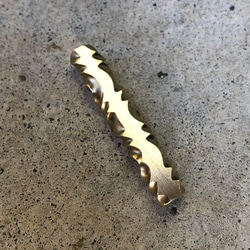 brass wave chopstick rest 箸置き 2枚目の画像