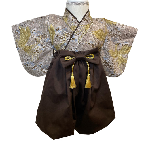 鳳凰柄のベビー袴 ベビー服 kobayashi.hakama 通販 17664831