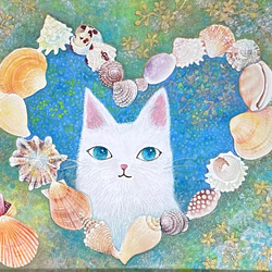 ○魔法の肉球　　絵画原画+doll猫 藤田嗣治 「ボールのそばでまどろむ仔猫」 | | アトリエ・ブランカ