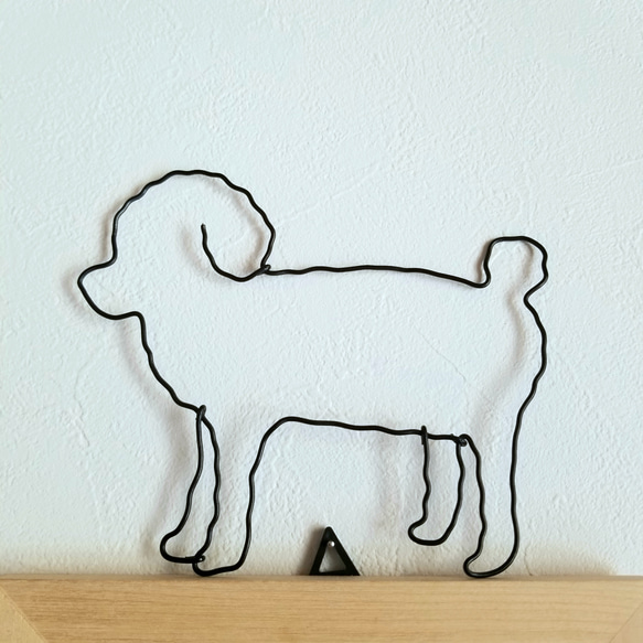 トイプードル　犬　/ ワイヤーアート　ワイヤークラフト 犬 トイプードル ワイヤークラフト ワイヤーアート - たゆとう