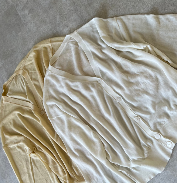 【新送0】大人のシアーカーディガン ボリューム袖がフェミン　夏の羽織【シアーカーディガン】 2枚目の画像