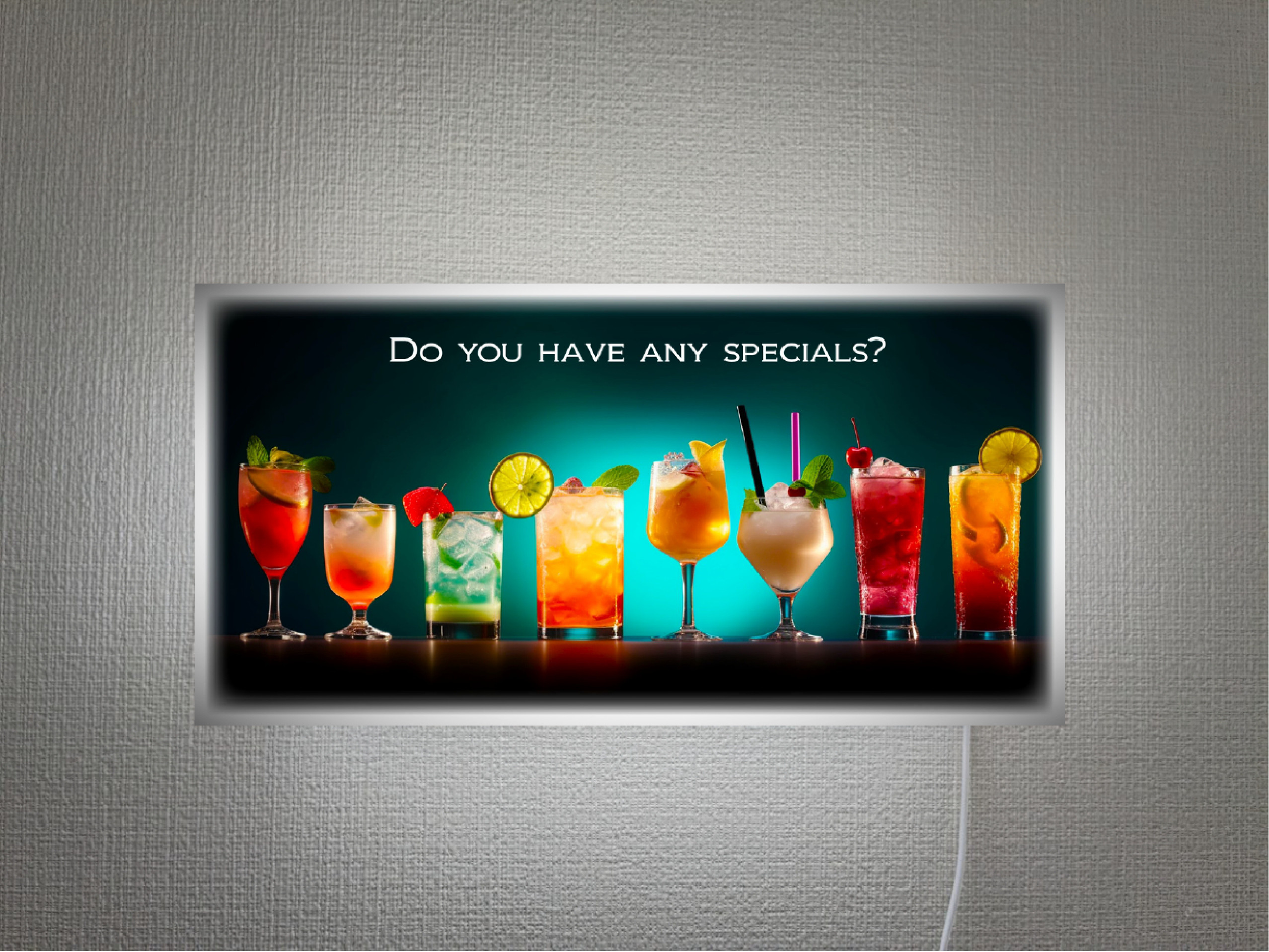 【壁掛け Lサイズ】カクテル カフェ バー スナック パブ 店舗 自宅 ホームバー 照明 看板 置物 雑貨 ライトBOX