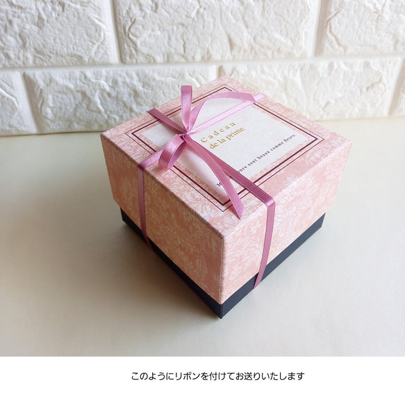 ★アロマ付き♡プリザ薔薇入り「Box Arrangement -rose-」ピンク系 13枚目の画像