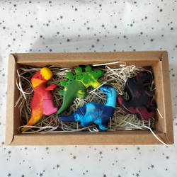 恐竜クレヨンセット＊誕生日プレゼント出産祝い男の子知育玩具 2枚目の画像