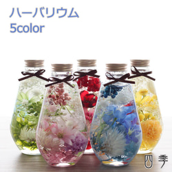○母の日 ハーバリウム 丸瓶 花 プリザーブドフラワー&アーティ