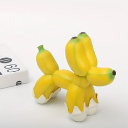 バナナドッグ フィギュア 犬 バルーン 人形 オーナメント かわいい キュート 置物  ぬいぐるみ at-0296 6枚目の画像