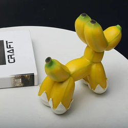 バナナドッグ フィギュア 犬 バルーン 人形 オーナメント かわいい キュート 置物  ぬいぐるみ at-0296 7枚目の画像