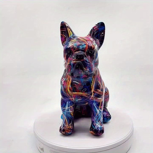 カラフル ドッグ フィギュア フレンチブルドッグ ドール 犬 置物