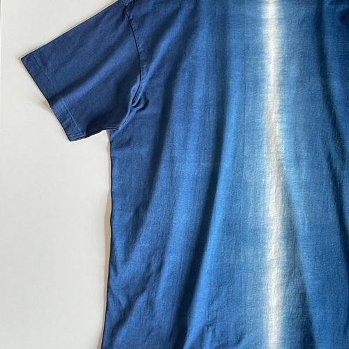 On グラデーション 半袖Tシャツ 海』 グラデーション Tシャツ 半袖 藍染 ユニセックス 【受注制作】 T