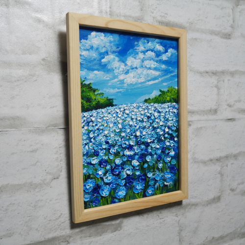 油絵 油彩 油彩画 絵 絵画 【青い丘の道】 油絵 油彩 油彩画 絵 絵画【青の丘】 絵画 HR 通販 17666248｜Creema