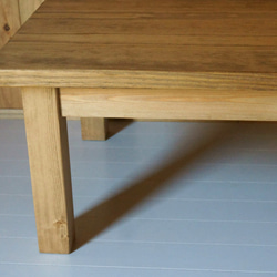 ローテーブル 木製 オーダー可 文机 座卓 パイン家具テーブル ソファーテーブル コーヒーテーブル 2枚目の画像