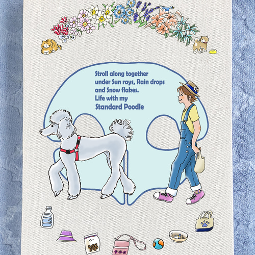 オーダーメイド アートパネル スタンダードプードル 33cmx24cm