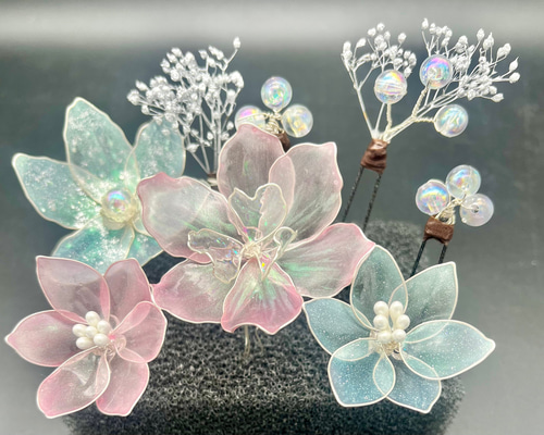 shii様オーダー専用ページ　アメリカンフラワー　髪飾り アメリカンフラワー ヘッドドレス ヘアアクセサリー 髪飾り