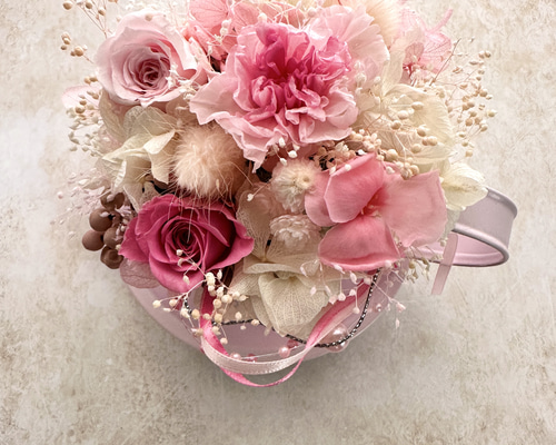 プリザーブドフラワー 花材 カーネーション◦ミルフィーユ　２４個 プリザーブドフラワー 『ミニカーネーション ミルフィーユ