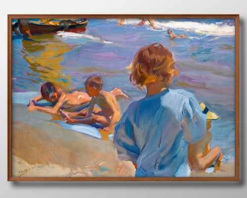 3957□ポスター アート 絵画『ホアキン・ソローリャ』北欧 A3 イラスト