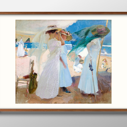 【絵画】白露【原画】手描き ポスター イラスト インテリアやプレゼントにも！ いろとりどりの花 【原画/B4】 インテリアポスター イラスト