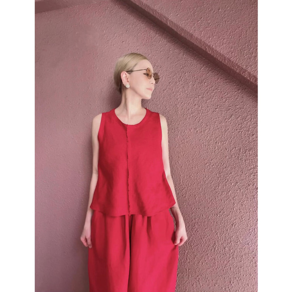 RATA❤️選擇你的長度❣️飄逸美麗❤️腰部修長的長裙❤️橄欖棕色❤️厚實的亞麻混紡❤️ 第12張的照片