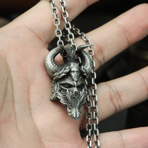 永遠の戦い、スターリングシルバー925ペンダントネックレス、魂の