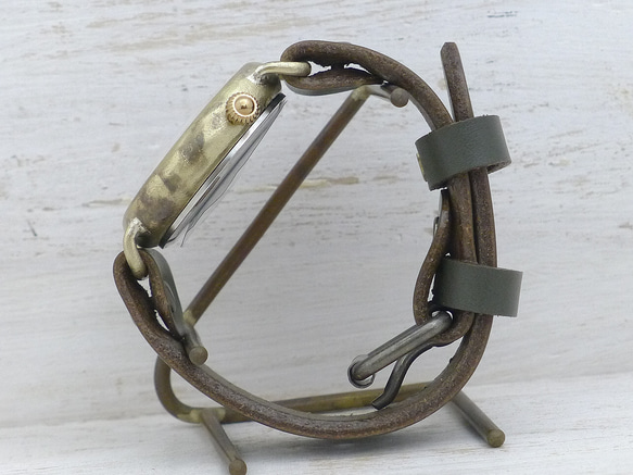 「Wa no Toki Temaki 2」古中國數字（大字）索引手動上鍊黃銅38毫米手工腕錶 [BHW149] 第7張的照片