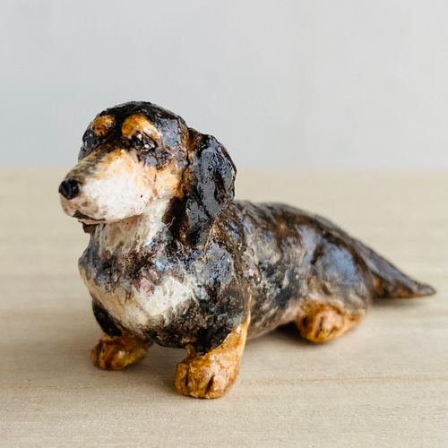 センスのいい お歳暮 ダックスフンド ブラックタン（Dachshand その他 tan） & black 彫刻