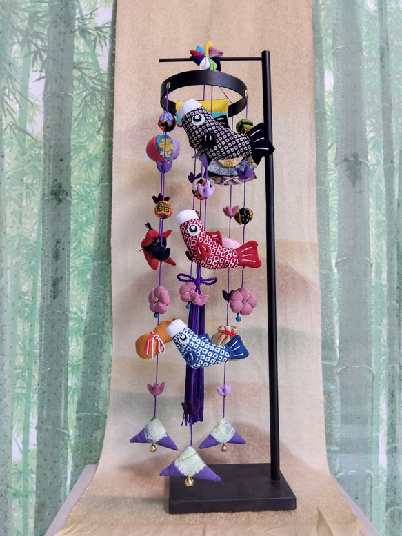 吊るし飾り 鯉のぼり (飾り台付き) 2枚目の画像