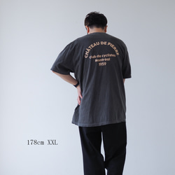 【ユニセックス】くすみカラーロゴTシャツ ブラック(半袖) 9枚目の画像