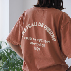 【ユニセックス】くすみカラーロゴTシャツ オレンジ(半袖) 3枚目の画像