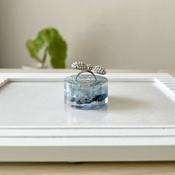 幸せの象徴「イルカ」のオルゴナイト指輪スタンド〜１個用 2枚目の画像
