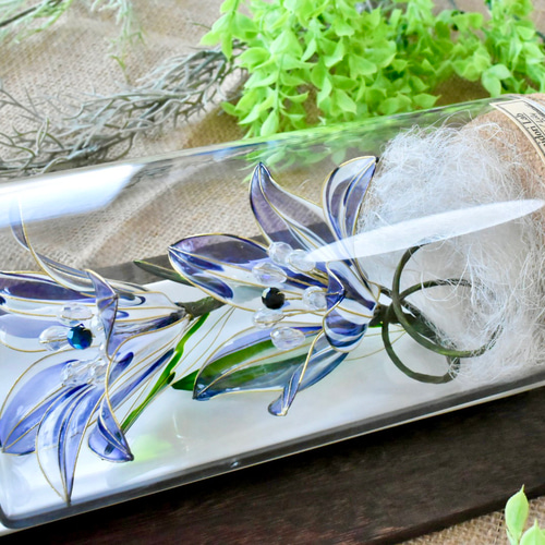 植物標本 XXL】ユリ 青 ハーバリウム・植物標本 風碧(kazamidori) 通販