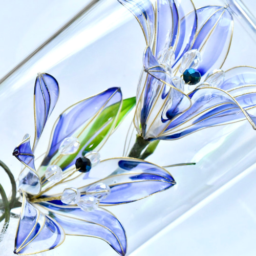 植物標本 XXL】ユリ 青 ハーバリウム・植物標本 風碧(kazamidori) 通販