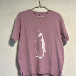 ペンギン柄レディースワッフルTシャツ【S～L】 1枚目の画像