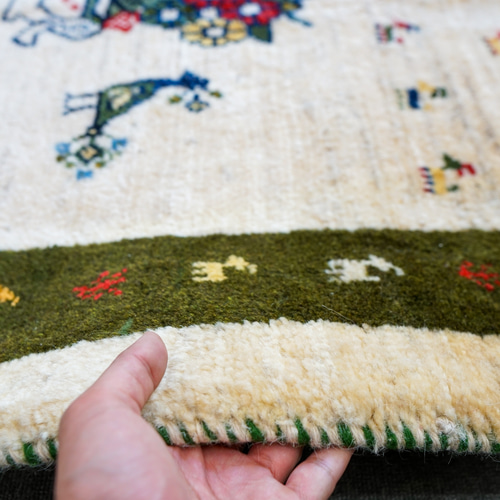 150×100cm 【手織り ペルシャ絨毯 ギャッベ】ギャベ 手織り絨毯 150×100cm 【手織り ペルシャ絨毯 ギャッベ】ギャベ 手織り絨毯