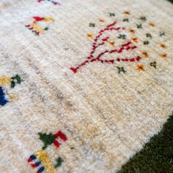 150×100cm 【手織り ペルシャ絨毯 ギャッベ】ギャベ 手織り絨毯 7枚目の画像