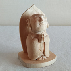 木彫り　お地蔵様　青森ひばの小さめ置物 2枚目の画像