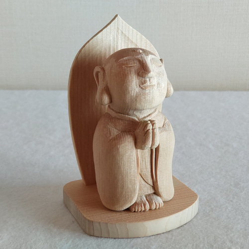 木彫り お地蔵様 青森ひばの小さめ置物 彫刻 青森ヒバ木工 ARAJIN 通販