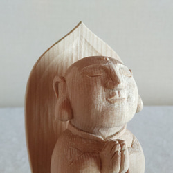 木彫り　お地蔵様　青森ひばの小さめ置物 10枚目の画像