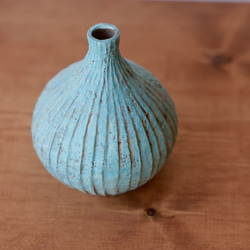 彩泥一輪挿し　ブルー 2枚目の画像