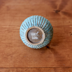 彩泥一輪挿し　ブルー 4枚目の画像