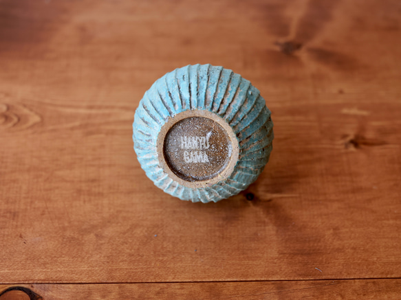 彩泥一輪挿し　ブルー 4枚目の画像