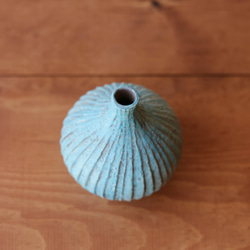 彩泥一輪挿し　ブルー 3枚目の画像