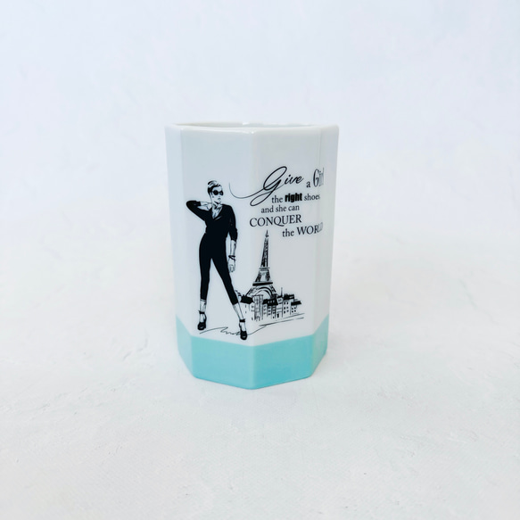 新品/未使用】ポーセラーツ/小物入れ、ペン立て