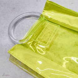 PVC bag neon yellow 3枚目の画像