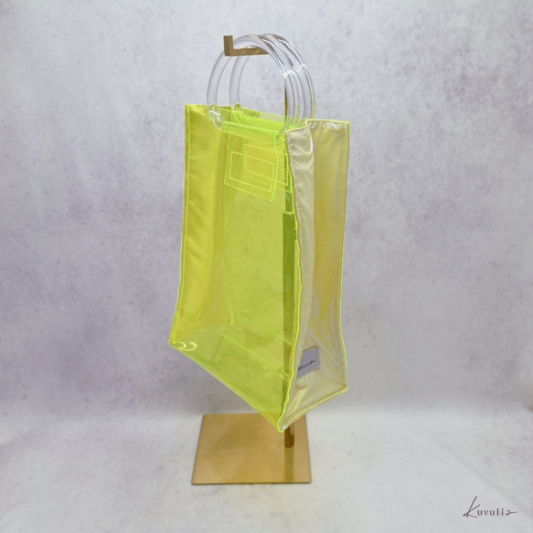 PVC bag neon yellow 1枚目の画像
