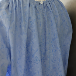 富有表現力的蕾絲棉質提花襯衫，長袖襯衫 240505-1 第11張的照片